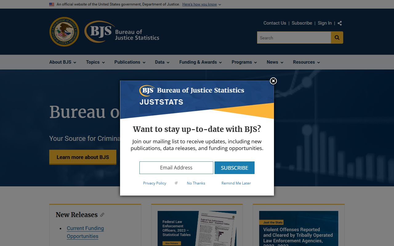 Bureau of Justice Statistics jail data used for Larimer County context